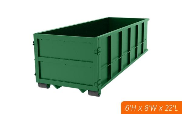 our 30 yard dumpsters can hold up to 4 tons of debris